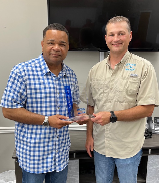 Ronnie Donald was recently recognized on his retirement following 30 years of service to Central Water Association. He was honored with a reception on Tuesday, April 23. Thank you Ronnie for your dedicated service to Central Water.